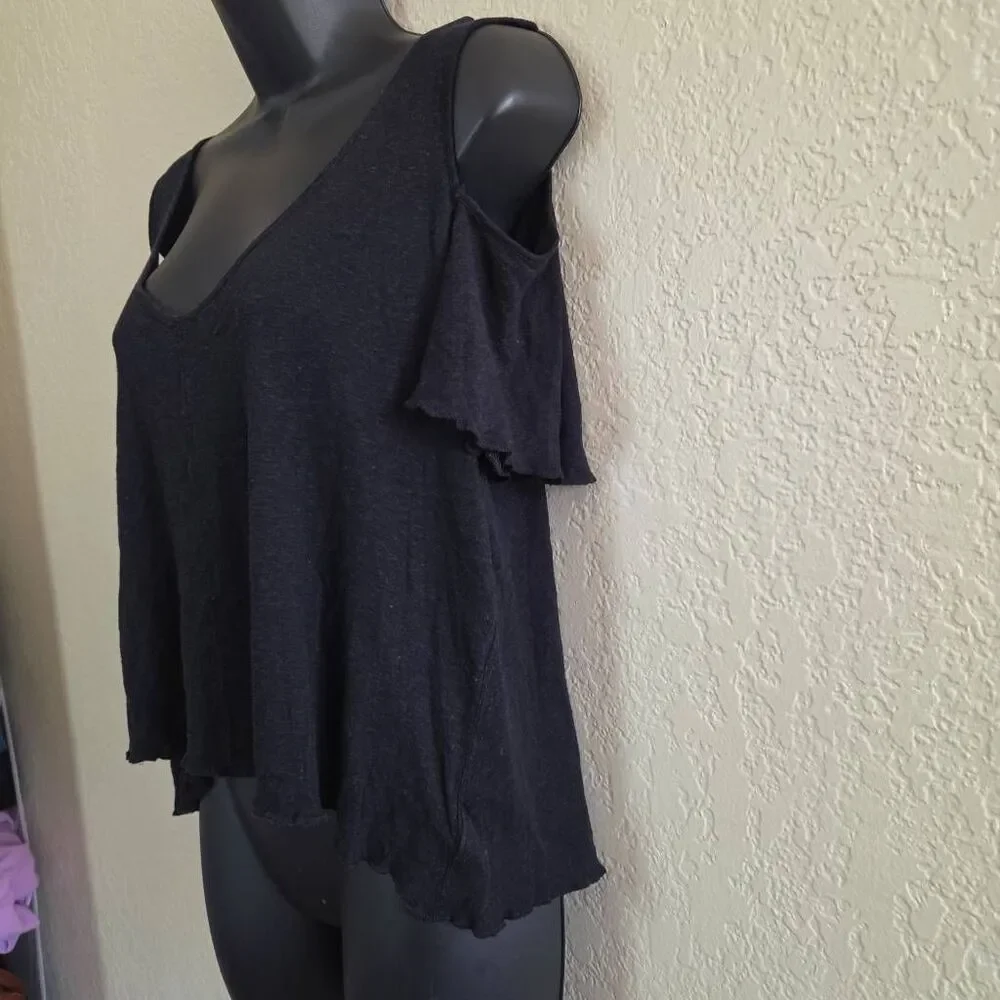Free People Bittersweet Cold Shoulder Top